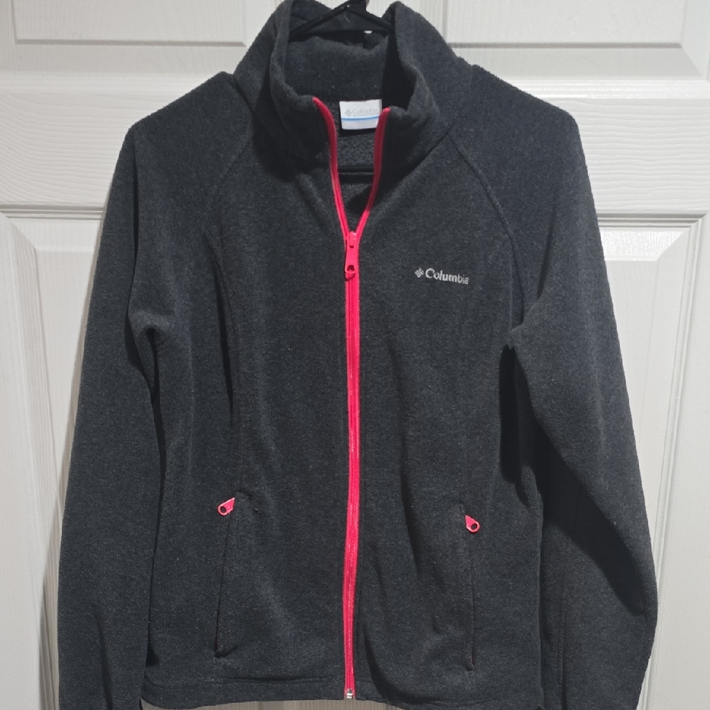 Columbia WOMENS' Gray Jacket with Pink Accents